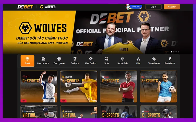 DEBET với giấy phép quốc tế và thanh toán siêu tốc
