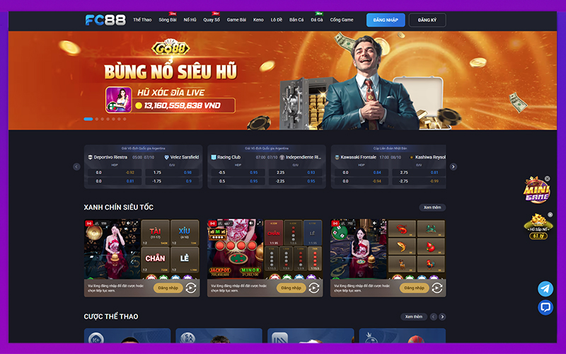 Giao diện hiện đại, tốc độ tải nhanh và ổn định