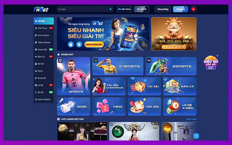 Giao diện thân thiện, tốc độ tải nhanh và bố cục dễ dùng