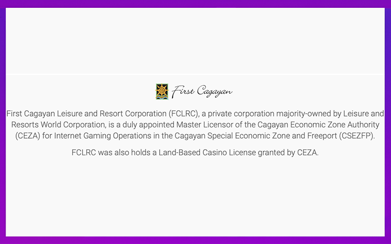 Giấy phép quốc tế First Cagayan chứng minh uy tín