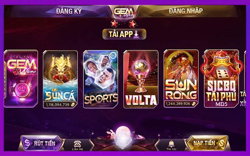 Nền tảng GEMWIN hoạt động ổn định với hệ thống server riêng